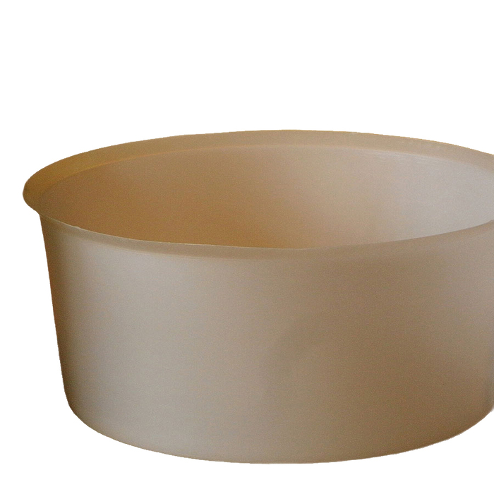 Белая матовая пластиковая вставка для бадьи 5 л