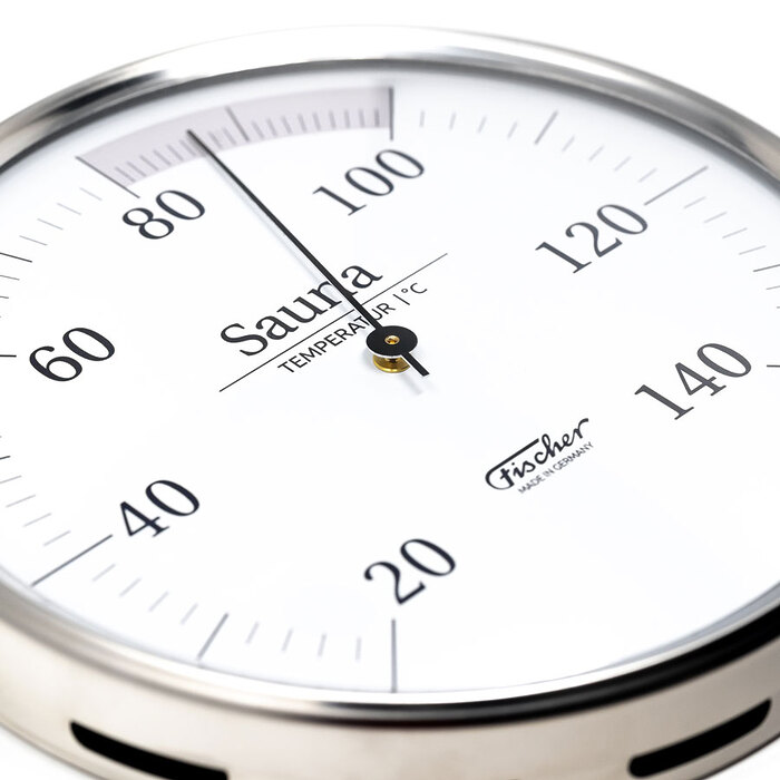 Термометр для сауны Fischer в корпусе из нержавеющей стали